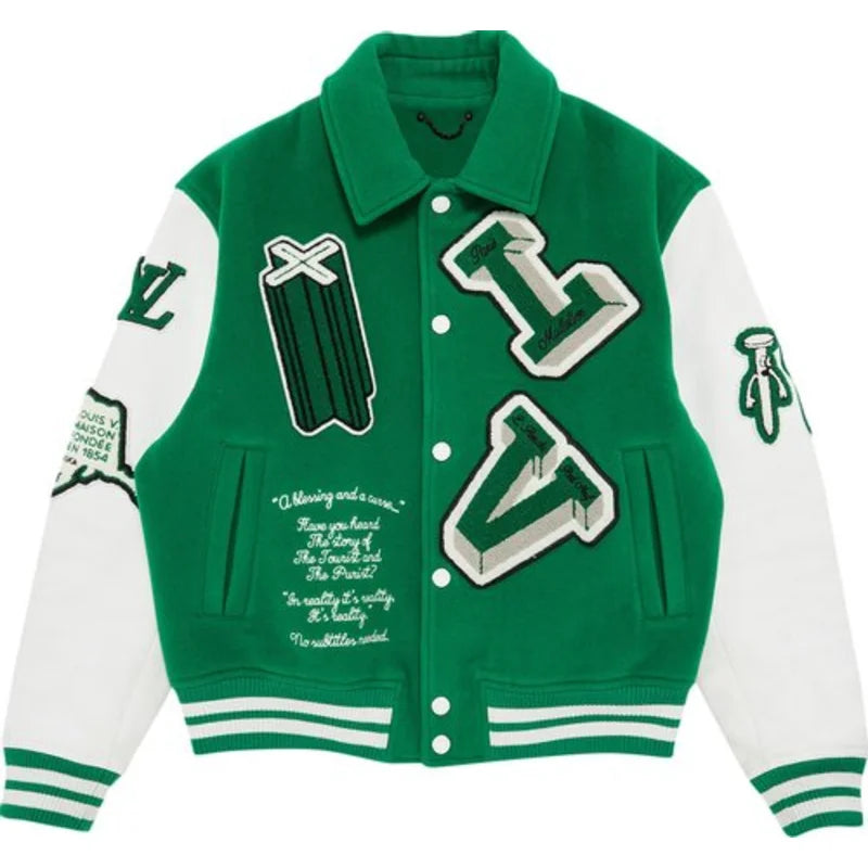 Louis Vuitton Skully Varsity Jacket Louis Vuitton Skully Varsity Jacket Vintage Jacket