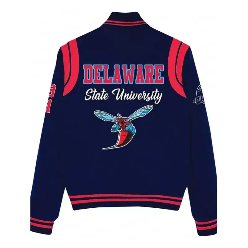 Delaware State University Blue Varsity Jacket