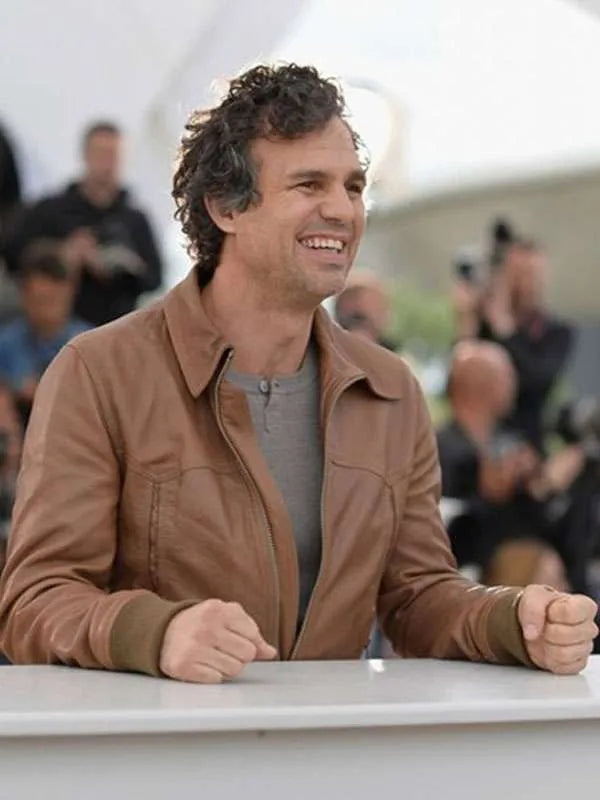 Mark Ruffalo Brown Leather Jacket Max Jackets