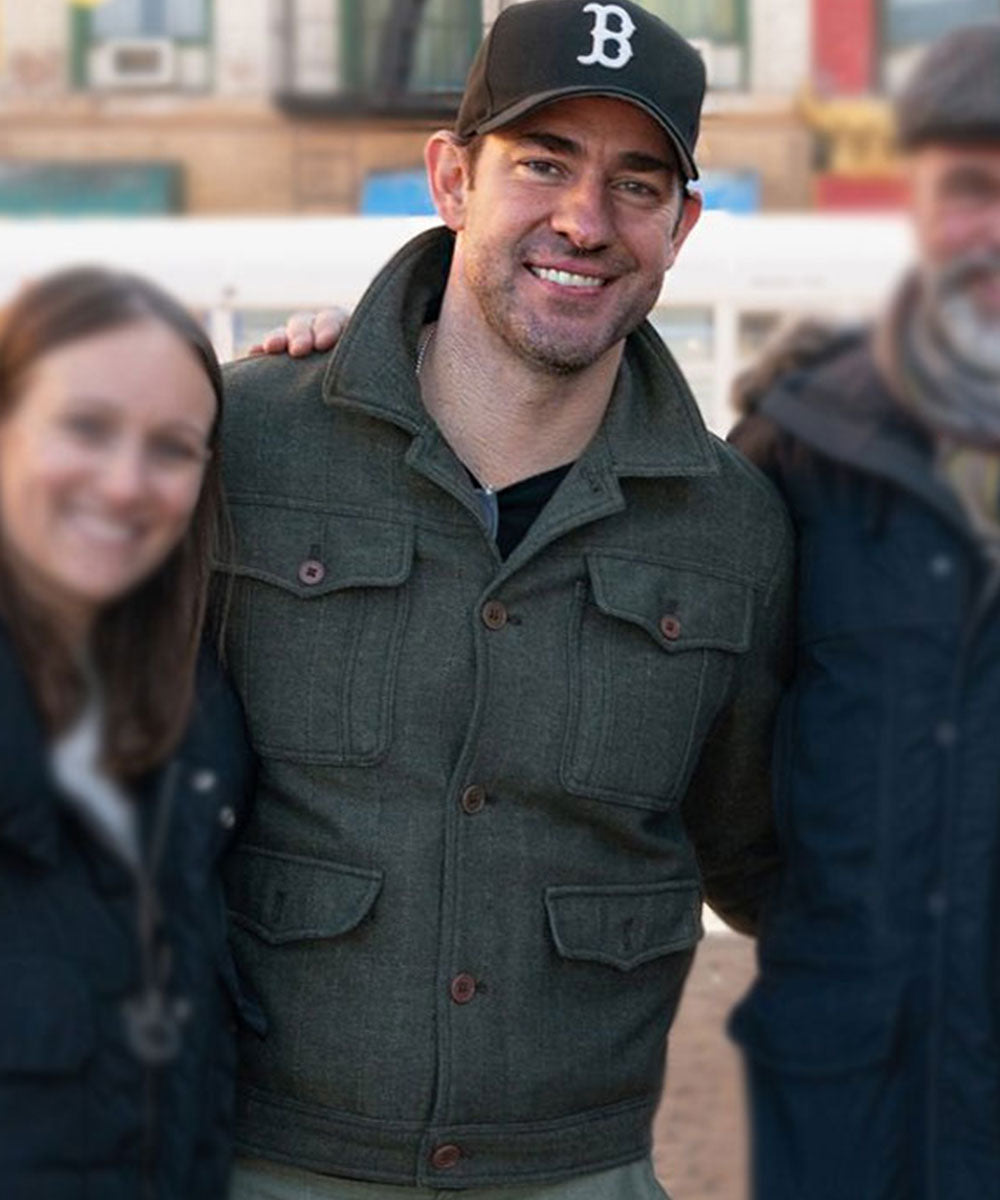 A Quiet Place Day One John Krasinski Green Jacket A Quiet Place Day One John Krasinski Green Jacket Max Jackets