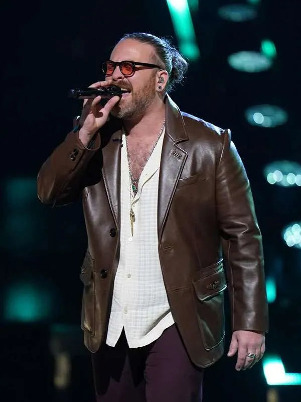 Adam David The Voice S27 Leather Blazer Adam David The Voice S27 Leather Blazer Max Jackets