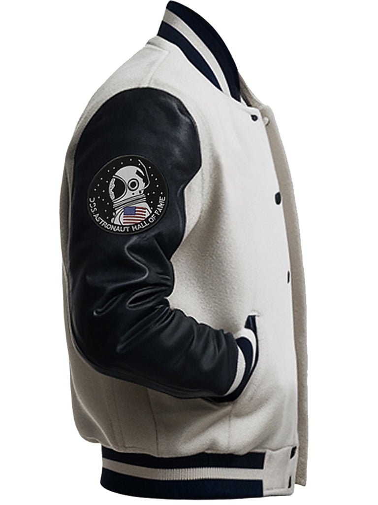 NASA x Air Force by American Trend Patched Varsity Jacket