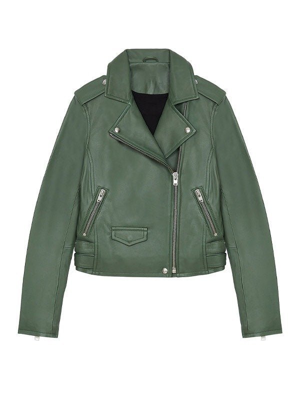 Big Sky S03 Katheryn Winnick Green Leather Jacket
