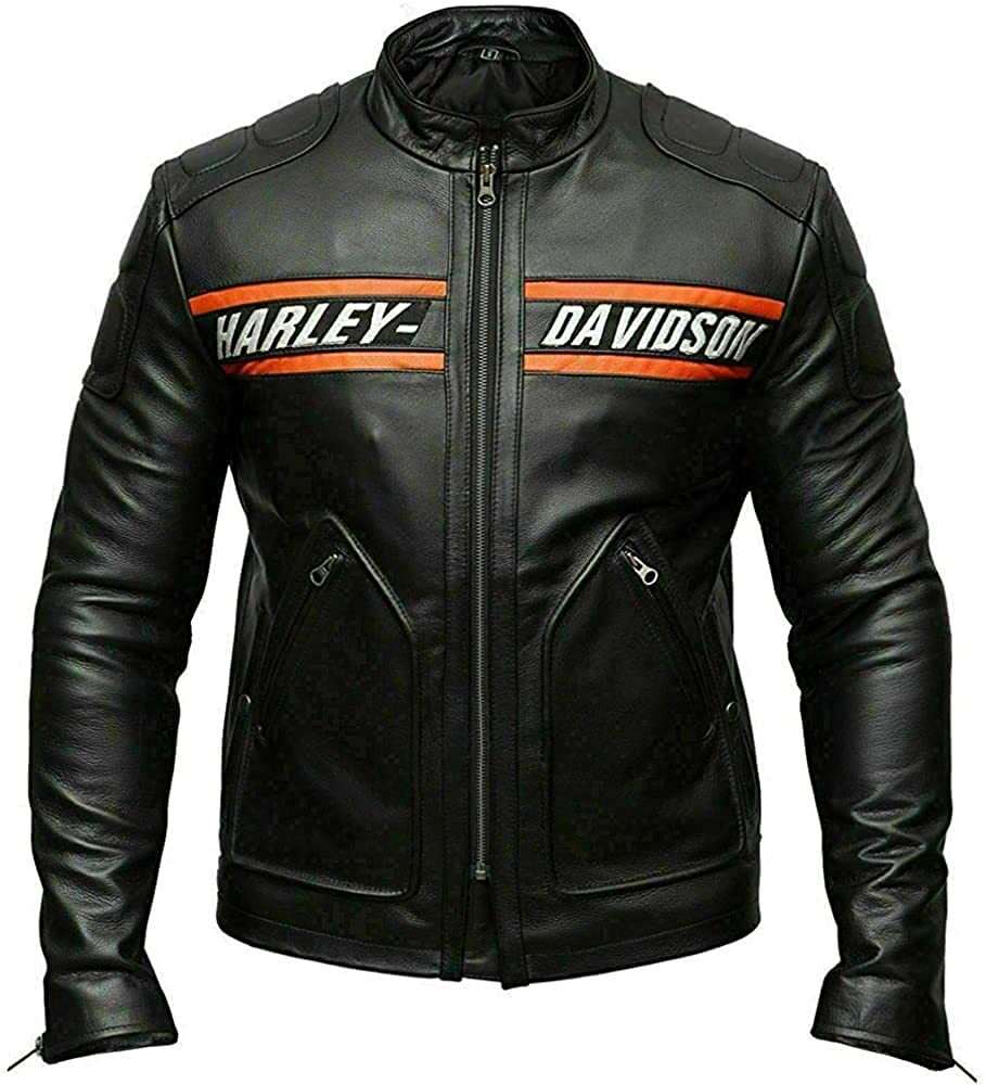 Bill Goldberg WWE Black Harley Davidson Biker Leather Jacket Bill Goldberg WWE Black Harley Davidson Biker Leather Jacket Max Jackets