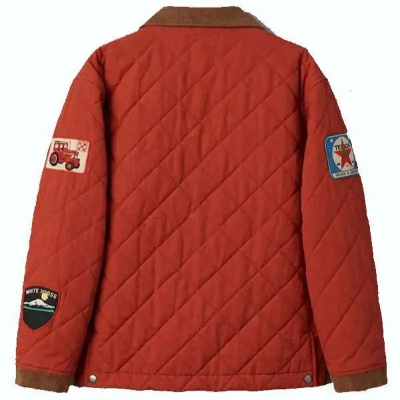 NYC 2026 Brandi Carlile Red Quilted Jacket