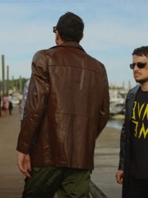 Pete Davidson Bupkis Brown Leather Jacket Pete Davidson Bupkis Brown Leather Jacket Max Jackets