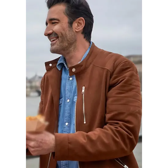 Crimes Of Fashion Killer Clutch Gilles Marini Brown Jacket Crimes Of Fashion Killer Clutch Gilles Marini Brown Jacket Max Jackets