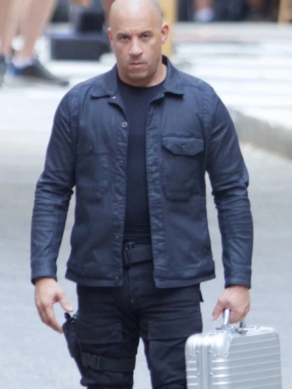 Dominic Toretto Fast & Furious 8 Vin Diesel Black Jacket Dominic Toretto Fast & Furious 8 Vin Diesel Black Jacket Max Jackets