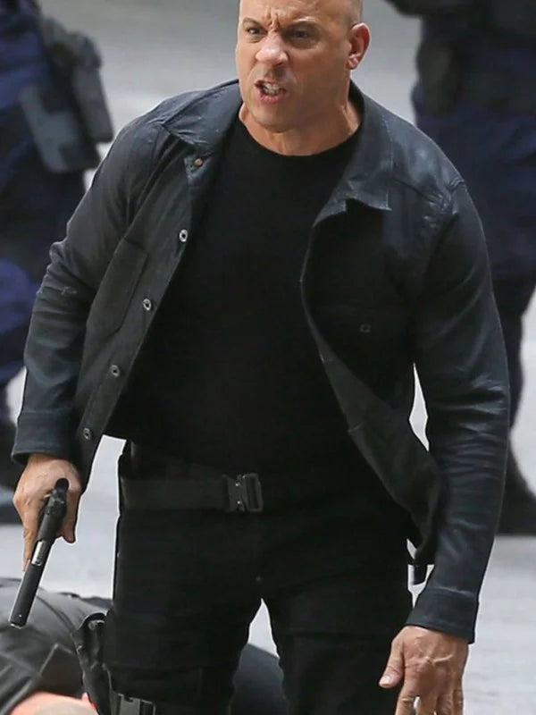 Dominic Toretto Fast & Furious 8 Vin Diesel Black Jacket Dominic Toretto Fast & Furious 8 Vin Diesel Black Jacket Max Jackets