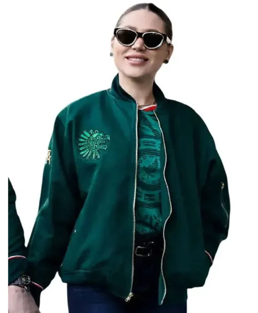 Fernanda Gómez FI-FA World Cup 2026 Team Mexico Green Bomber Jacket