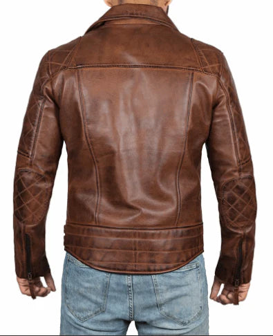 Frisco Quilted Asymmetrical Brown Motorcycle Leather Jacket Frisco Quilted Asymmetrical Brown Motorcycle Leather Jacket Max Jackets