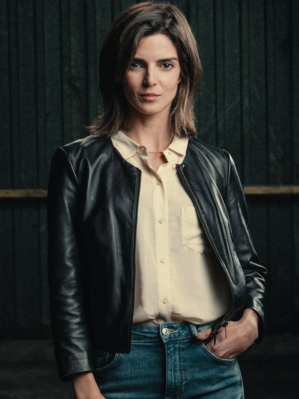 Gangs Of Galicia S01 Clara Lago Black Leather Jacket Gangs Of Galicia S01 Clara Lago Black Leather Jacket Max Jackets