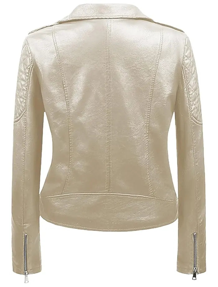 Genuine Cafe Racer Motorcycle Beige Leather Jacket Womens Genuine Cafe Racer Motorcycle Beige Leather Jacket Womens Max Jackets
