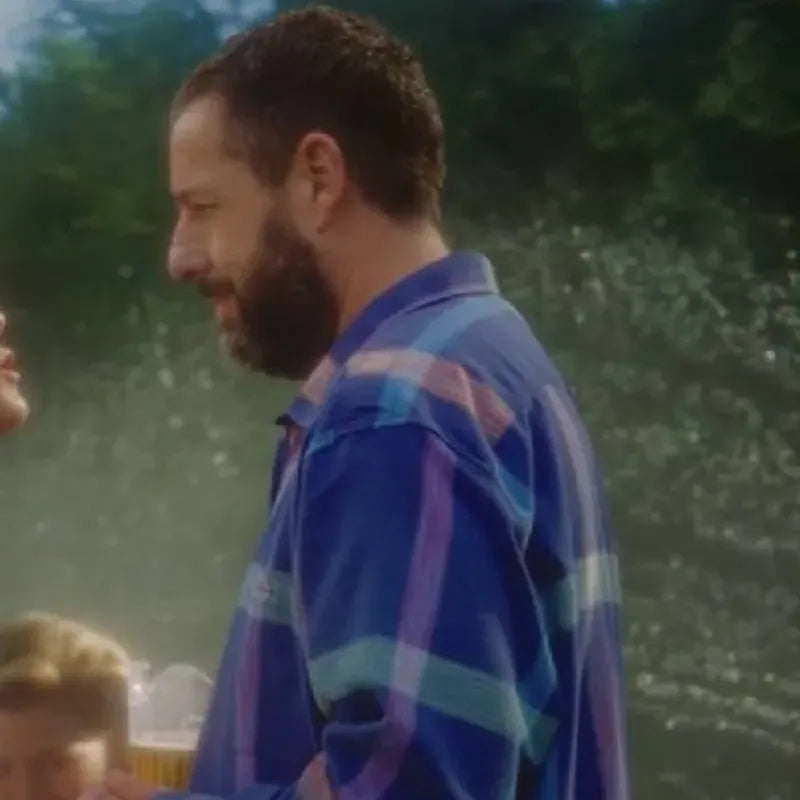 Happy Gilmore Adam Sandler Multicolor Plaid Shirt