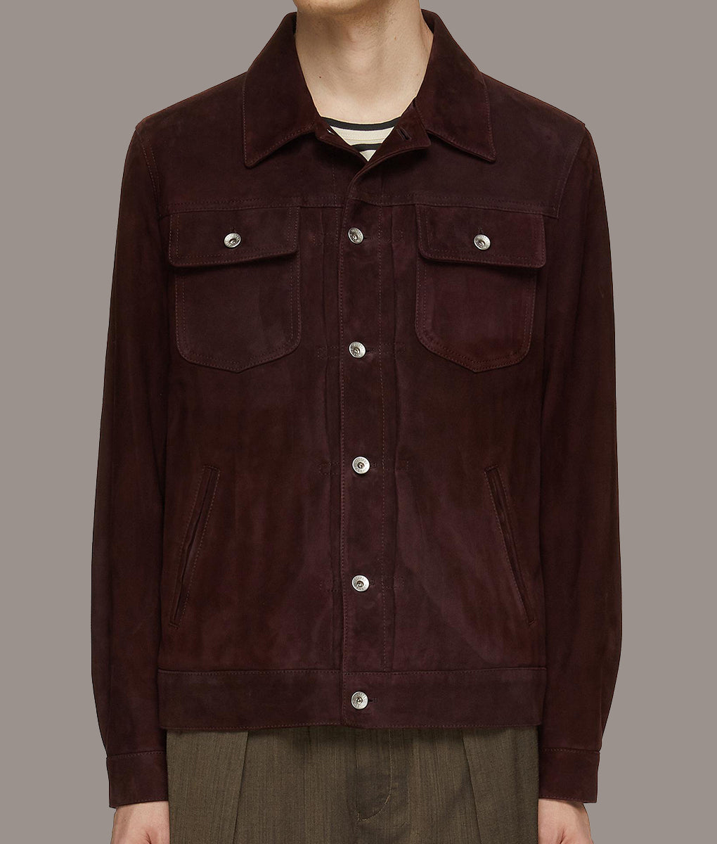 Glen Powell Hit Man 2024 Maroon Jacket Glen Powell Hit Man 2024 Maroon Jacket Max Jackets