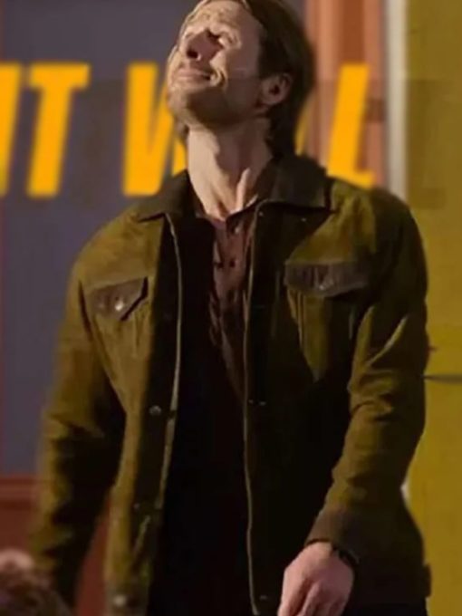Hitman 2024 Glen Powell Jacket - Glen Powell Suede Leather Jacket Hitman 2024 Glen Powell Jacket - Glen Powell Suede Leather Jacket Max Jackets