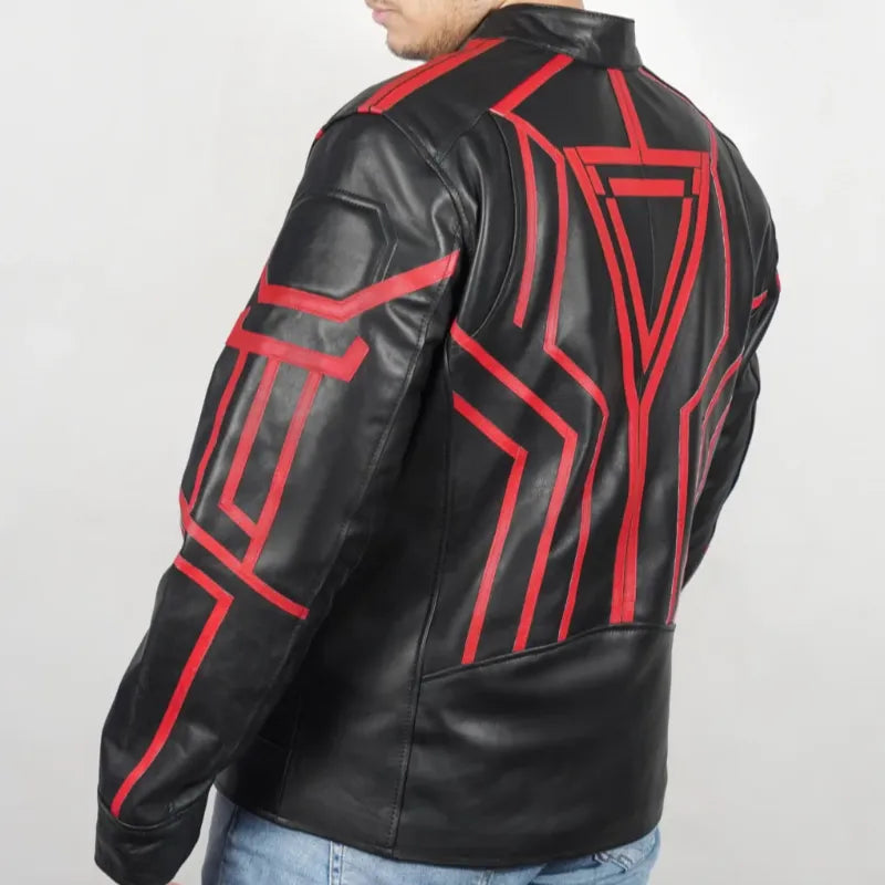 Tron Ares Jared Leto Black Leather Costume Jacket