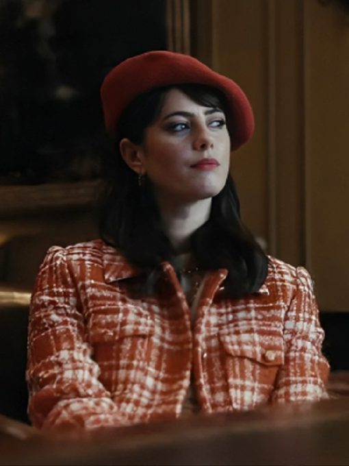 The Gentlemen 2024 Kaya Scodelario Plaid Coat Max Jackets
