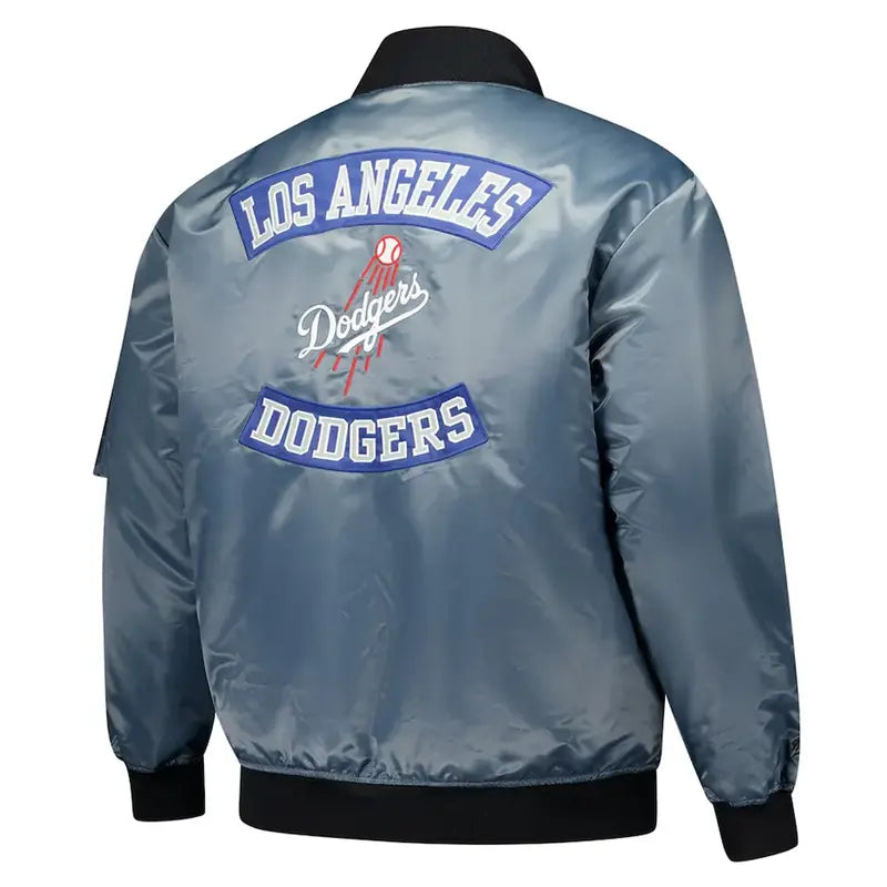 LA Dodgers Charcoal Bomber Jacket