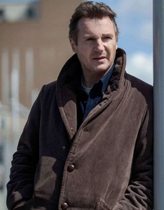 Liam Neeson A Walk Among the Tombstones Corduroy Coat