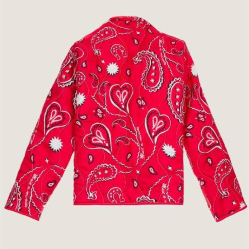 Lily Collins Emily In Paris S05 Red Paisley Blazer