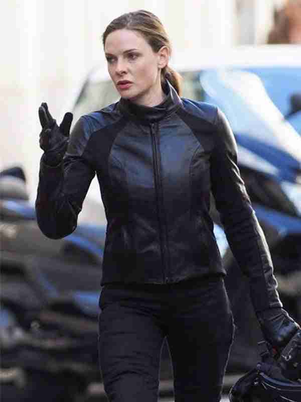 MI6 Rebecca Ferguson Black Biker Leather Jacket MI6 Rebecca Ferguson Black Biker Leather Jacket Max Jackets
