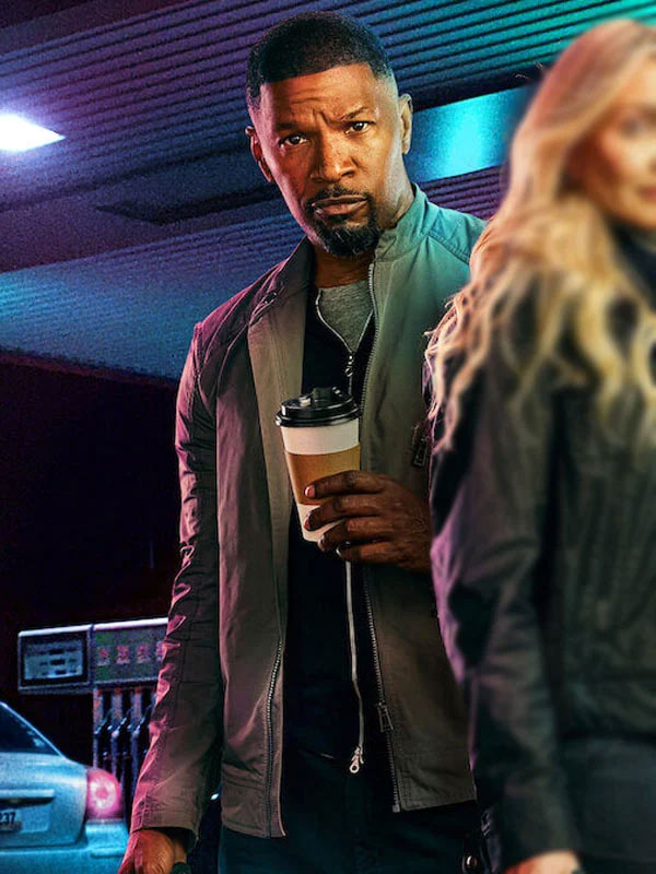 Jamie Foxx Back in Action 2025 Grey Jacket Jamie Foxx Back in Action 2025 Grey Jacket Max Jackets