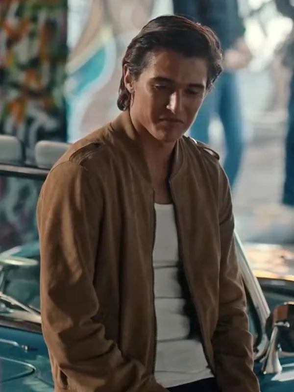 Nick Park Geek Girl Brown Bomber Leather Jacket Nick Park Geek Girl Brown Bomber Leather Jacket Max Jackets