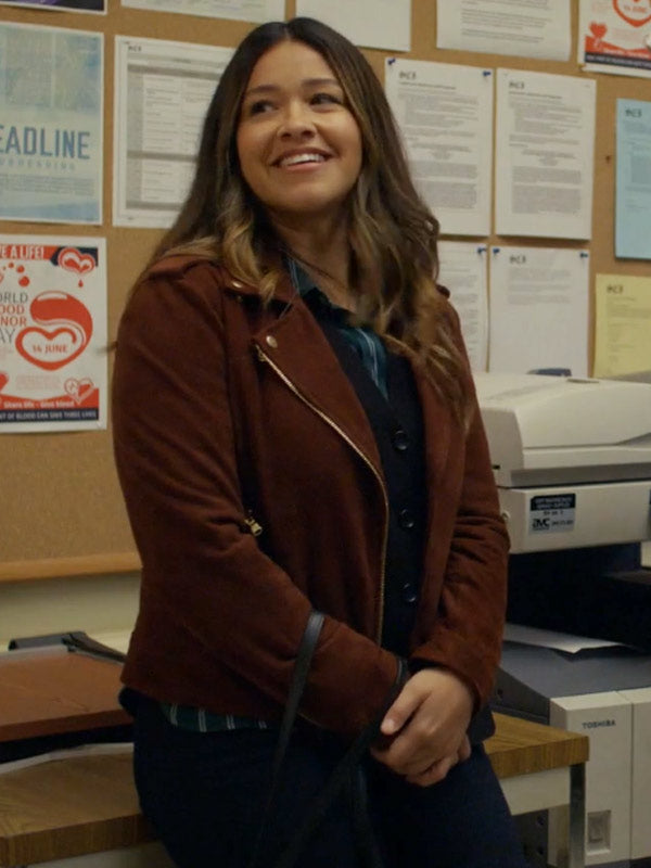 Not Dead Yet S02 Nell Serrano Brown Suede Leather Jacket Not Dead Yet S02 Nell Serrano Brown Suede Leather Jacket Max Jackets