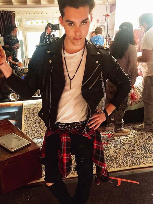 Julie and the Phantoms Jeremy Shada Black Biker Leather Jacket Max Jackets