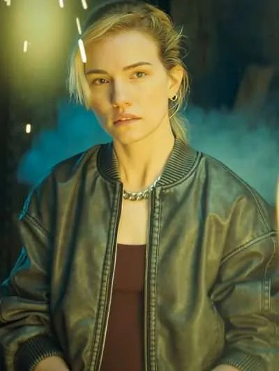 Willa Fitzgerald Relay Black Leather Jacket Willa Fitzgerald Relay Black Leather Jacket Max Jackets