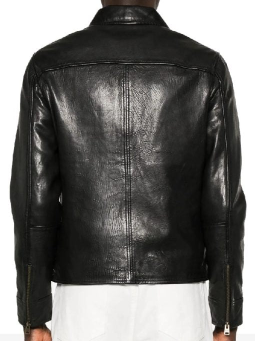 Power Ballad Paul Rudd Black Leather Jacket