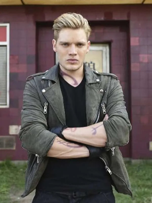 Jace Wayland Shadowhunters Biker Leather Jacket Jace Wayland Shadowhunters Biker Leather Jacket Max Jackets