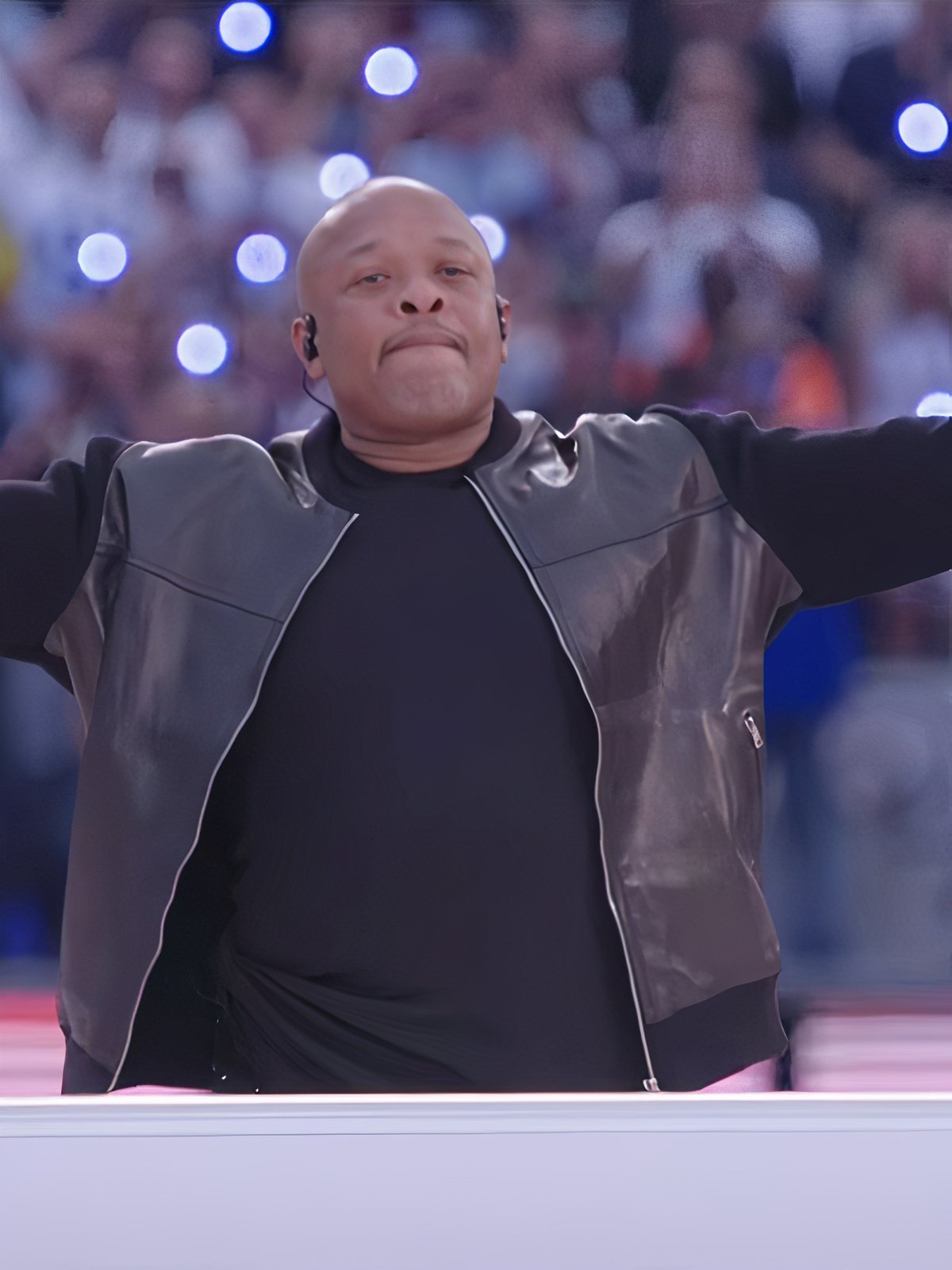 Super Bowl halftime Dr.Dre Leather Jacket Max Jackets