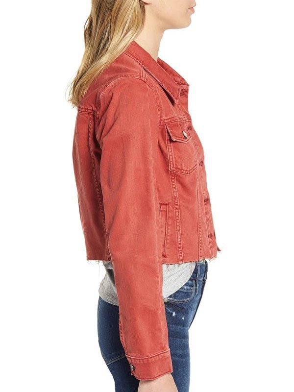 Ani Achola 13 Reasons Why S04 Pink Denim Jacket Max Jackets