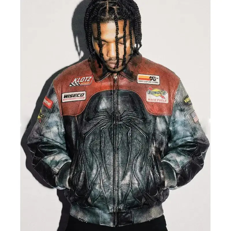 Vintage Spider-Man Leather Jacket