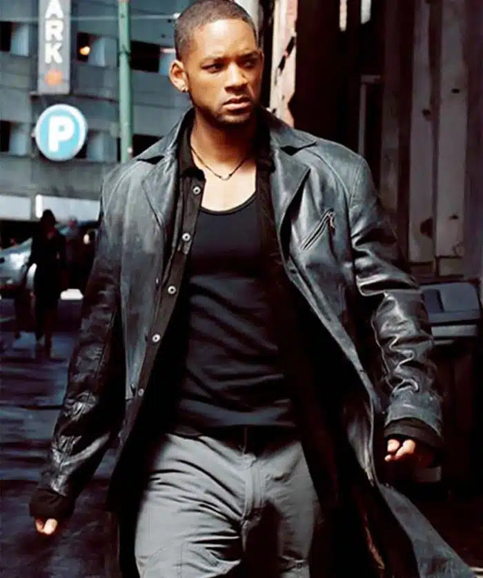 Will Smith Detective Del Spooner Robot Leather Jacket Max Jackets