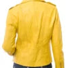 Womens Yellow Leather Biker Jacket Womens Yellow Leather Biker Jacket Max Jackets