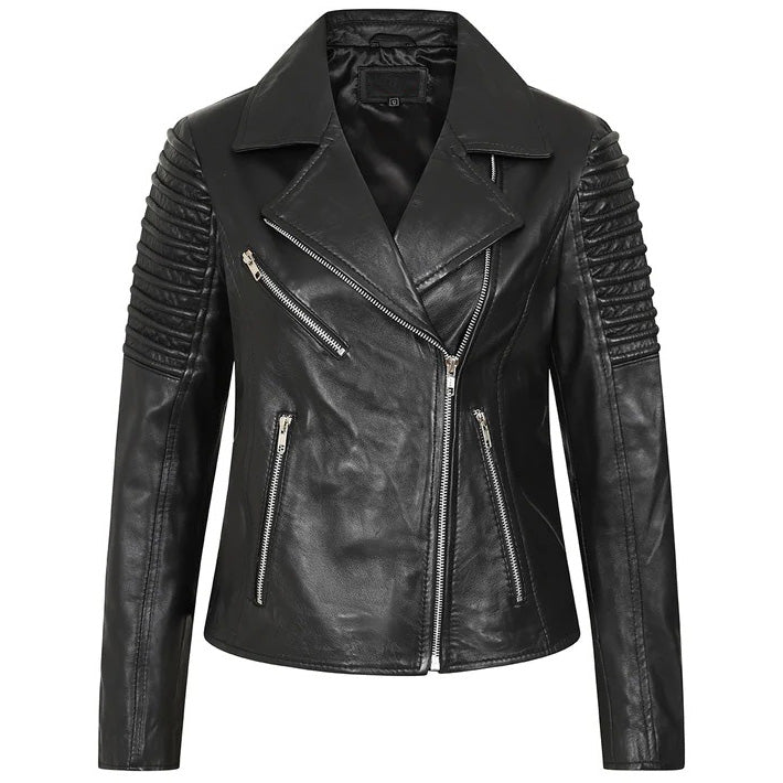 Women's Black Leather Motorcycle Jacket Women's Black Leather Motorcycle Jacket Max Jackets
