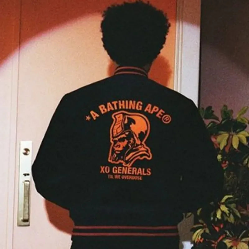 Bape A Bathing Ape XO Generals Varsity Jacket