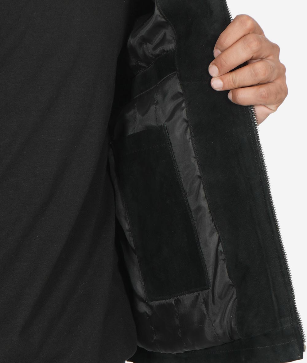 Mens Real Suede Leather Black Biker Jacket Mens Real Suede Leather Black Biker Jacket Max Jackets