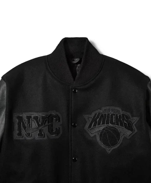 New York Knicks Nike Black 2026 Champions Jacket