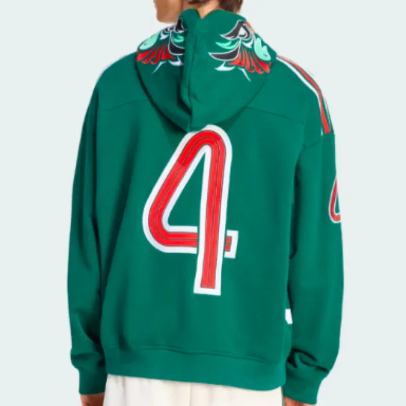 FIFA World Cup 26 Adidas Mexico Green Hoodie