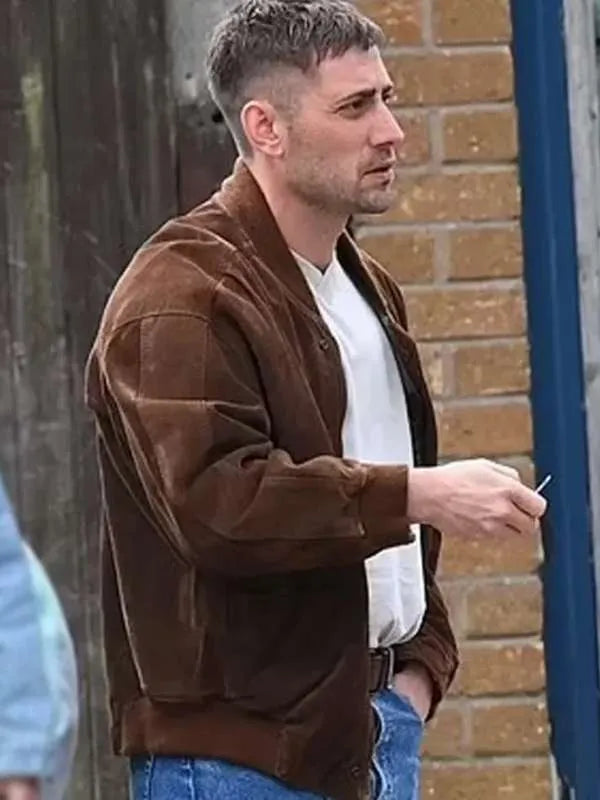 Toxic Town Michael Socha Suede Bomber Jacket Max Jackets