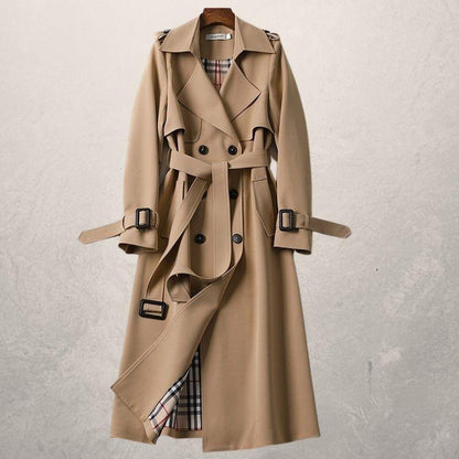 Women's Trench Coat Autumn Long Windbreaker
