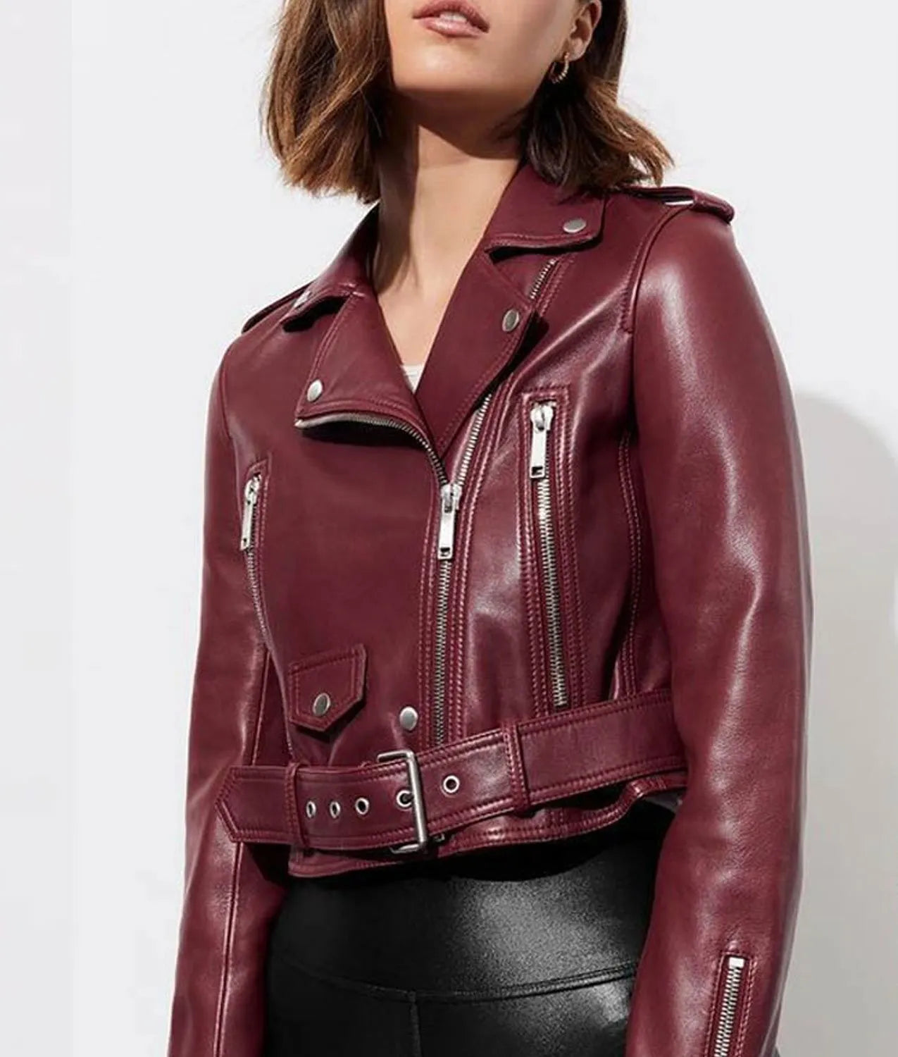 13 Reasons Why Alisha Boe Burgundy Leather Jacket Max Jackets