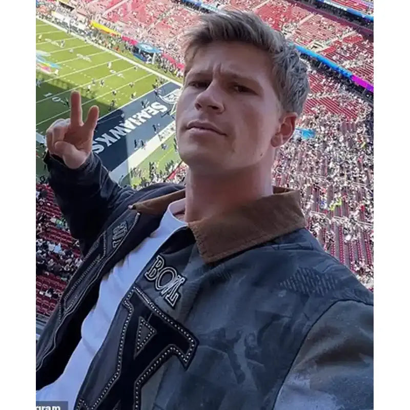 Robert Irwin Super Bowl 2026 Grey Jacket