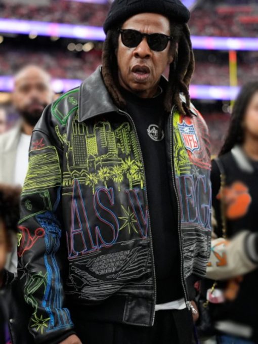 Super Bowl Jay-Z Leather Jacket Max Jackets