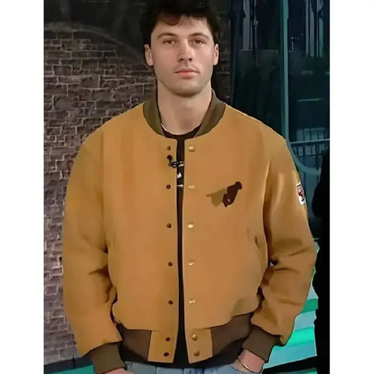Rob Rausch The Today Show Brown Varsity Jacket