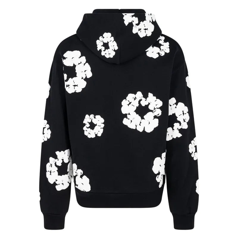 Denim Tears Wreath-Print Pullover hoodie Vintage Jacket
